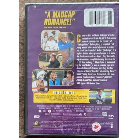 A Life Less Ordinary (DVD, 1999 Widescreen) Cameron Diaz - Picture 2 of 2